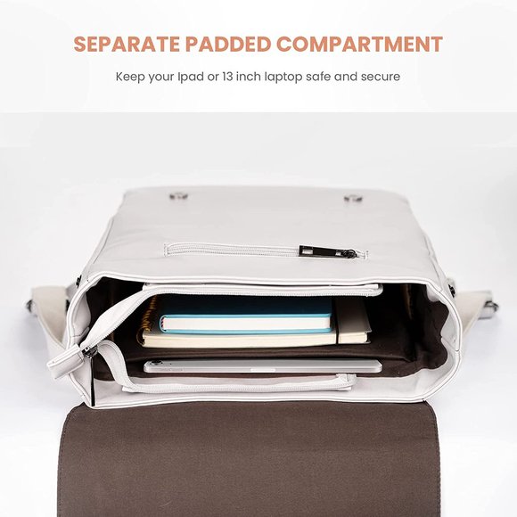 New VINTAGE LEATHER BACKPACK: - Picture 5 of 14